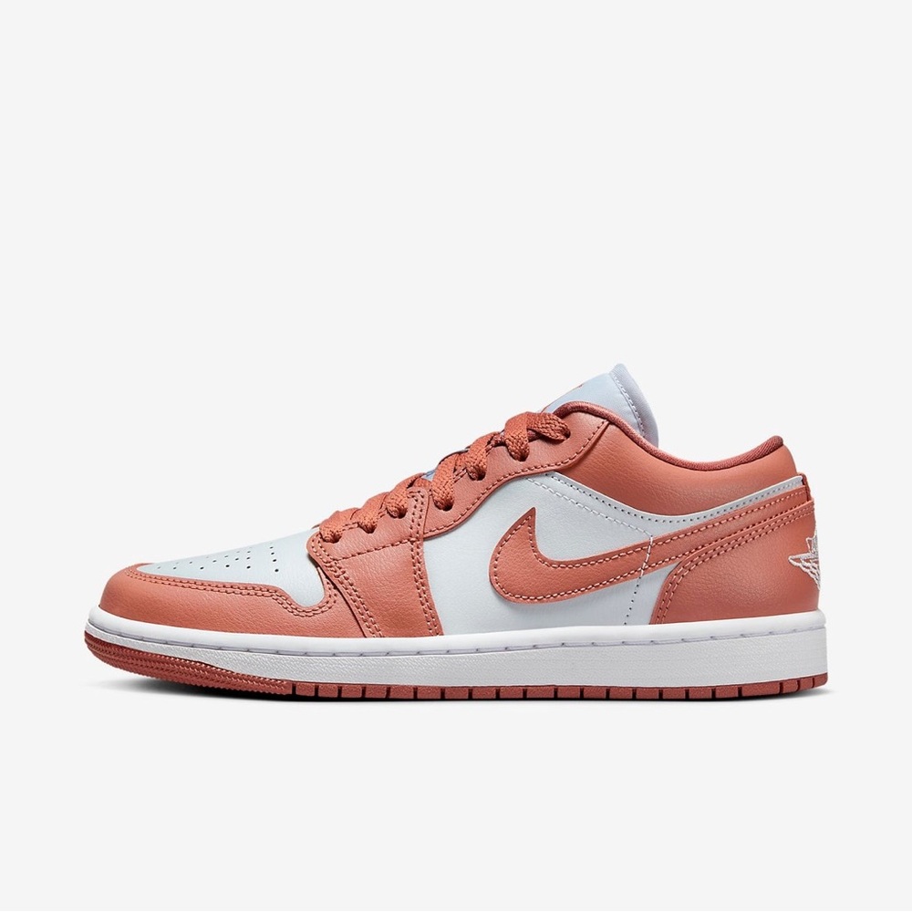 NWT Air Jordan 1 low Pure Platinum / Sky Orange